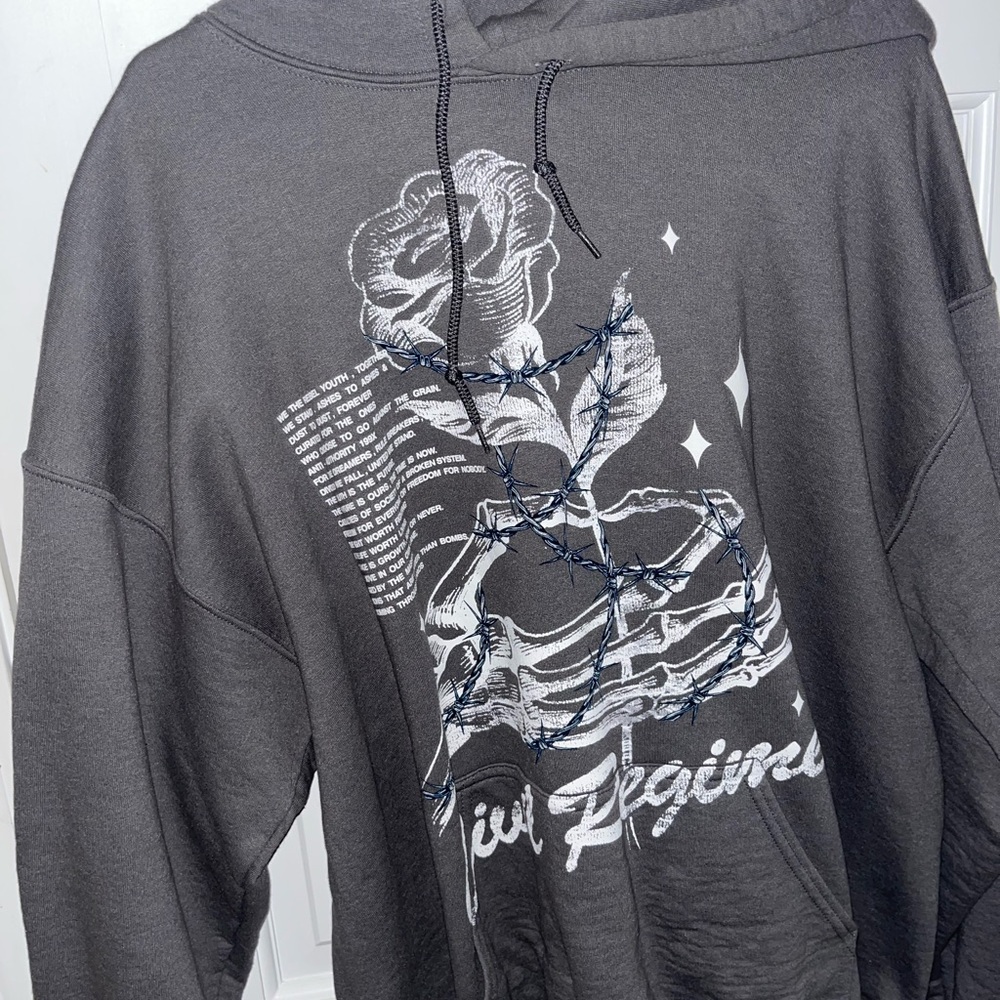 Men's Black Graphic Hoodie